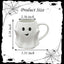 Taza 3D Fantasma Halloween Cerámica Blanco para Niños y Adultos