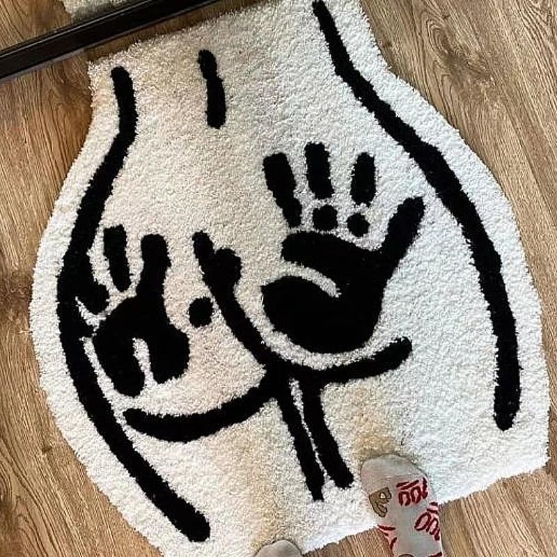 Alfombra baño dormitorio antiderrap 23.6x21.7pulg