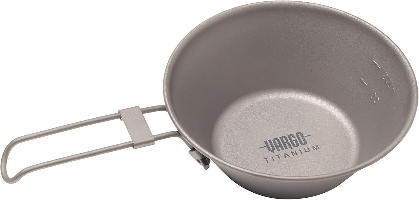 Taza camping titanio 300 ligera duradera