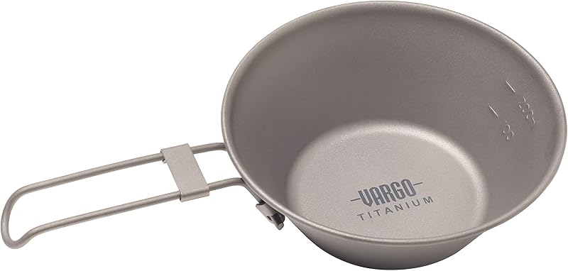 Taza camping titanio 300 ligera duradera