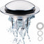 Tapón drenaje cromado baño colador universal antiobstrucción
