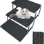 3 Fundas Escalones Caravana 23" con Ganchos Gris
