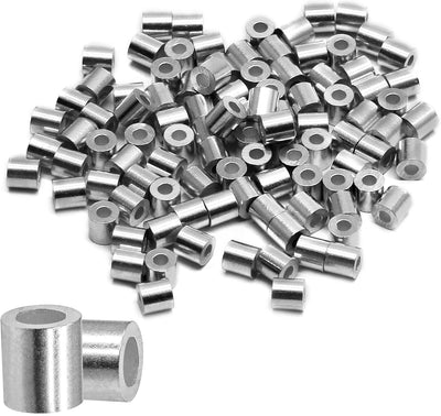 Manga crimpada aluminio 1/16" 100uds