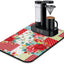 Tapete secado cocina parches rosas verdes 12x20pulg