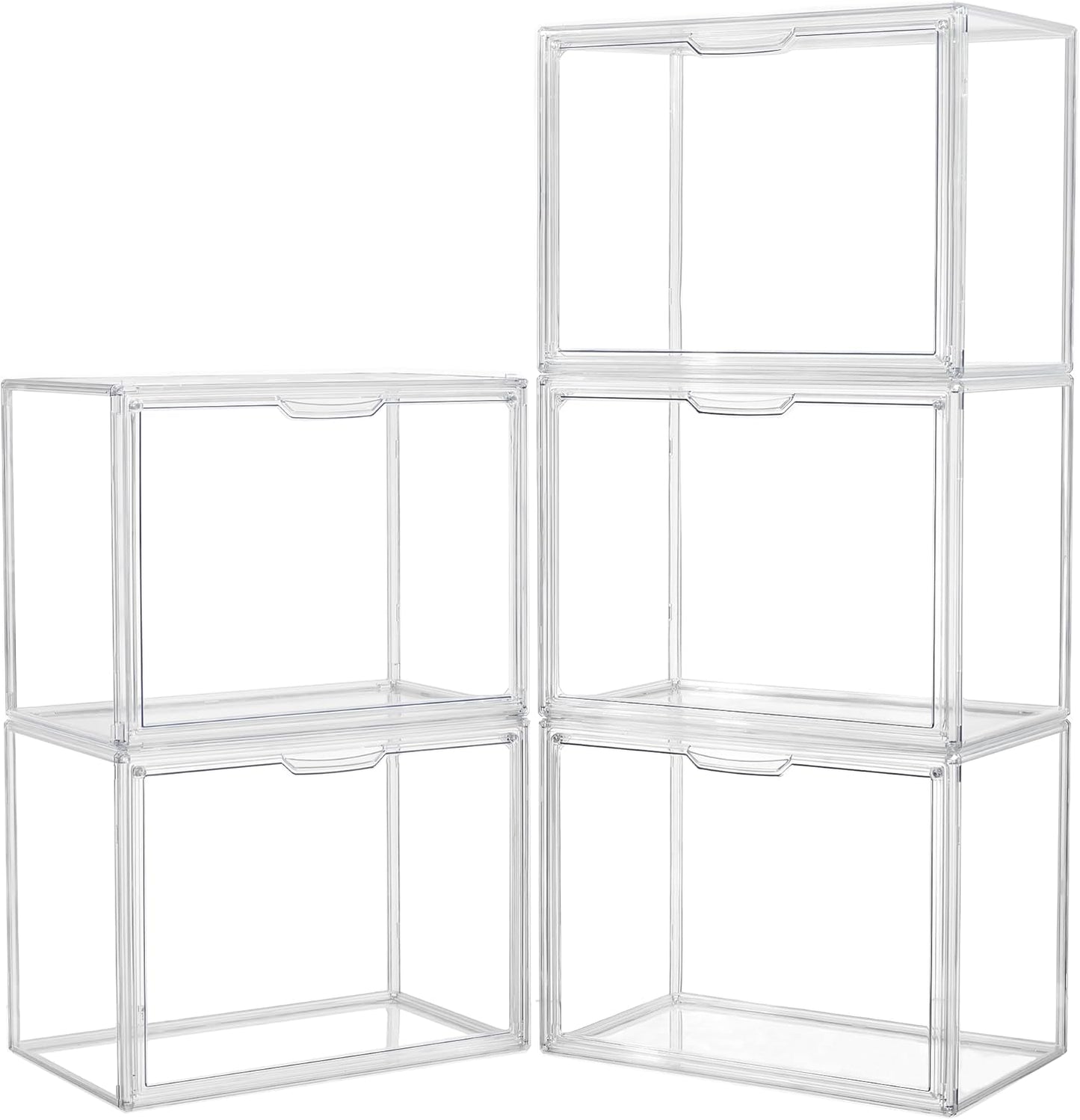 Caja acrílico plástico transparente con tapa magnética