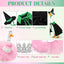 2 Trajes Princesa Bruja con Capa Falda Tutú Collar Corona