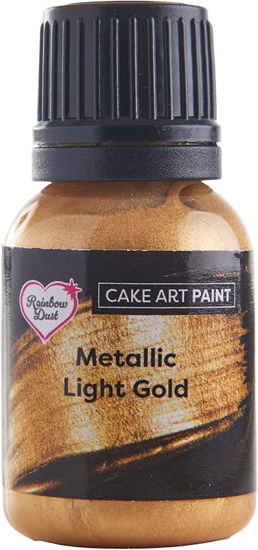 Pintura comestible color dorado arcoíris metálico