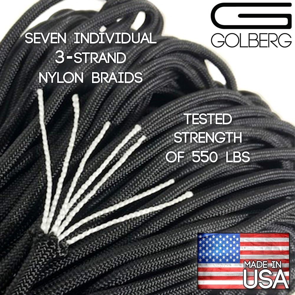 Cuerda paracaídas Mil-Spec 550 tipo III 100% nailon
