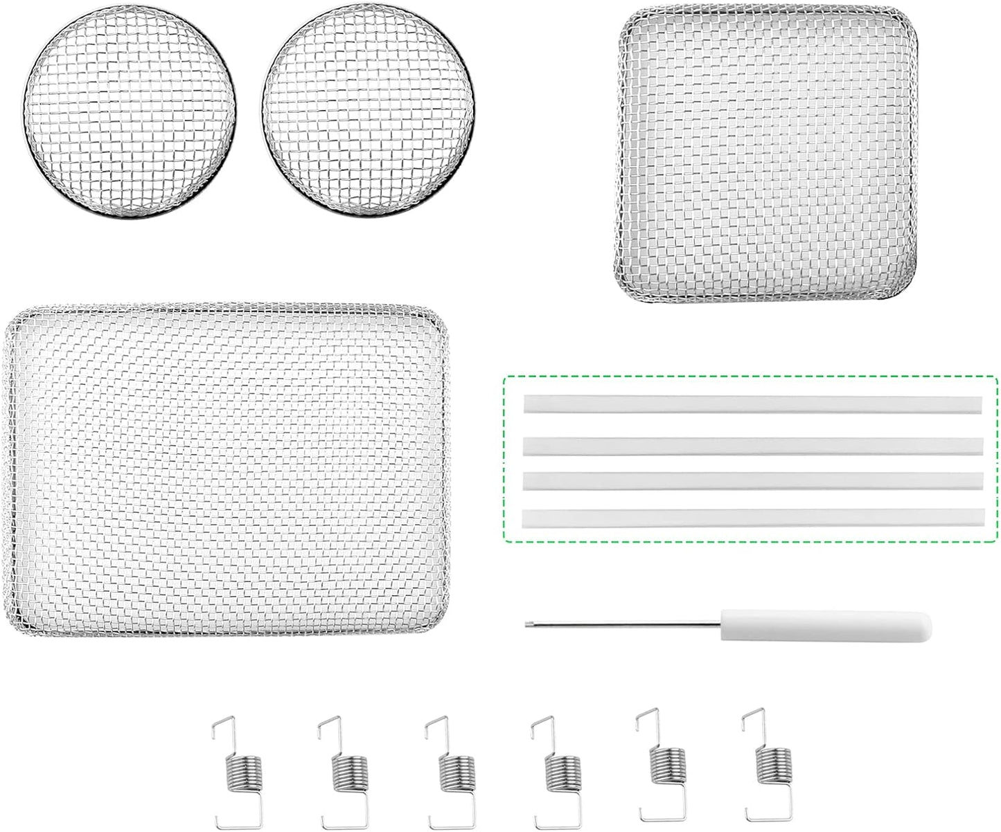 Mosquitera acero inox para casas rodantes con silicona