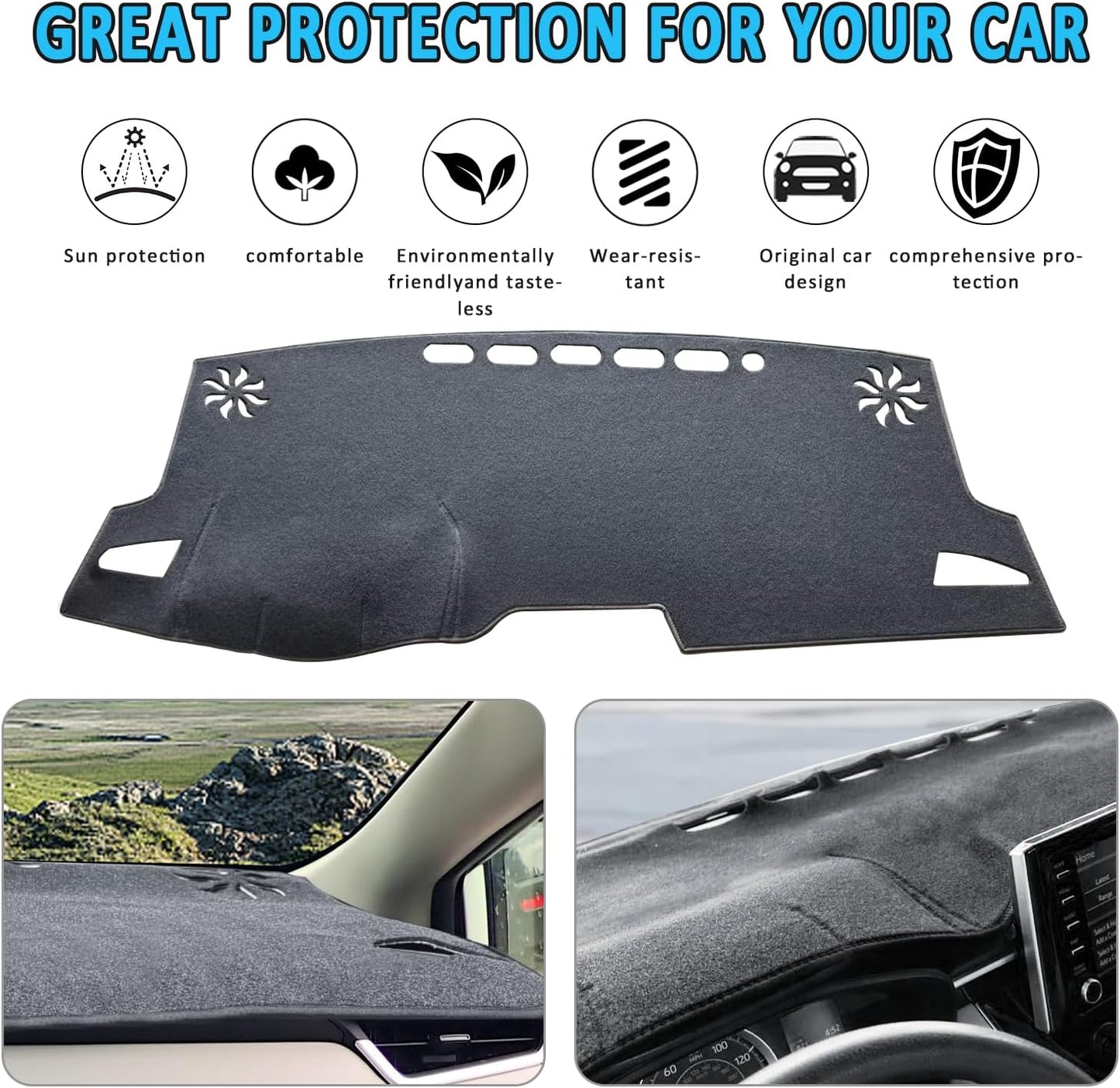 Funda antiderrap salpicadero Corolla 19-26 gris