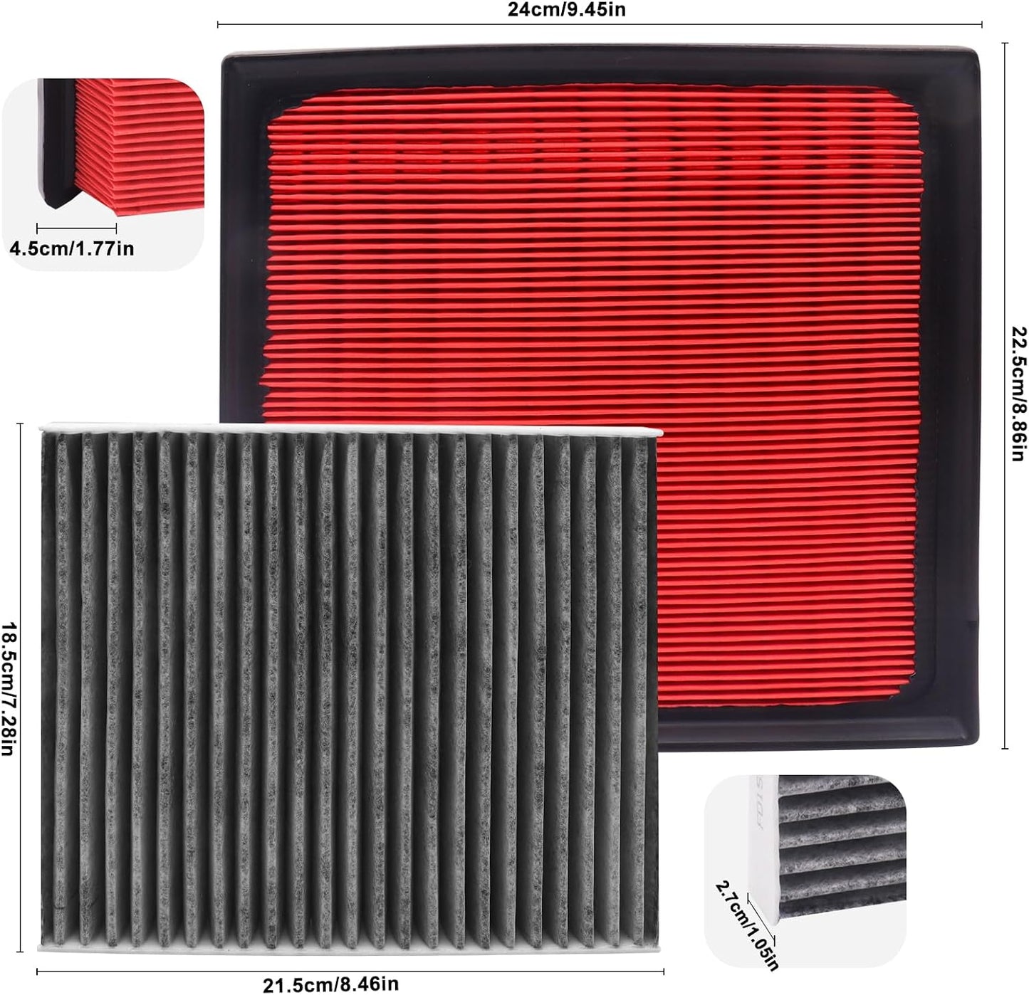 Filtro aire cabina motor peine Toyota Rav