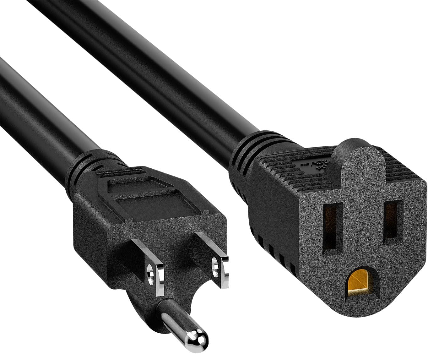 Cable extensión impermeable 3 clavijas NEMA 5-15P 1.5pies