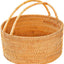 Cesta picnic tejida a mano ratán 13x13x5.1 rústico