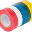 Cinta eléctrica PVC 7 mil 1/2pulg x20pies 5uds varios colores