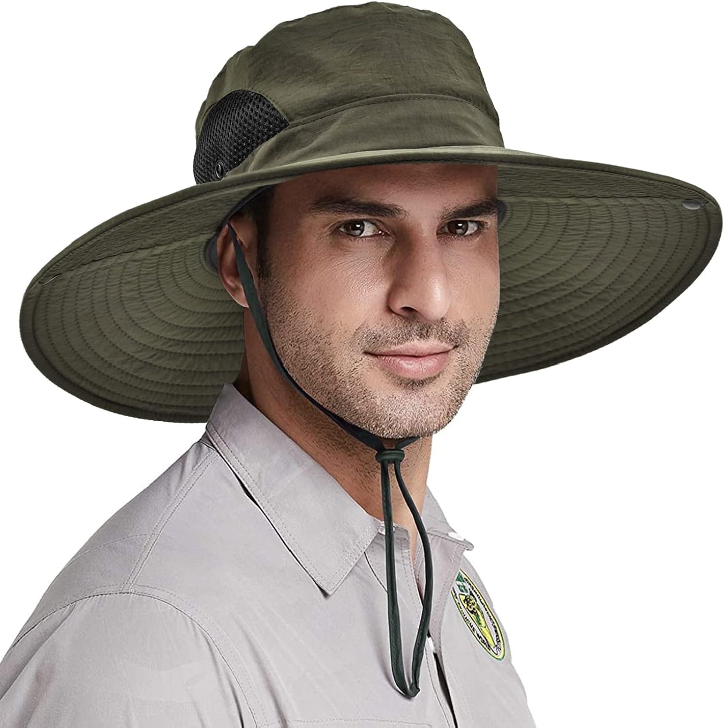 Sombrero Boonie ala ancha UPF 50 impermeable para hombre mujer