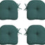 Set 4 cojines asiento bistró exterior 14.5x15pulg resistente