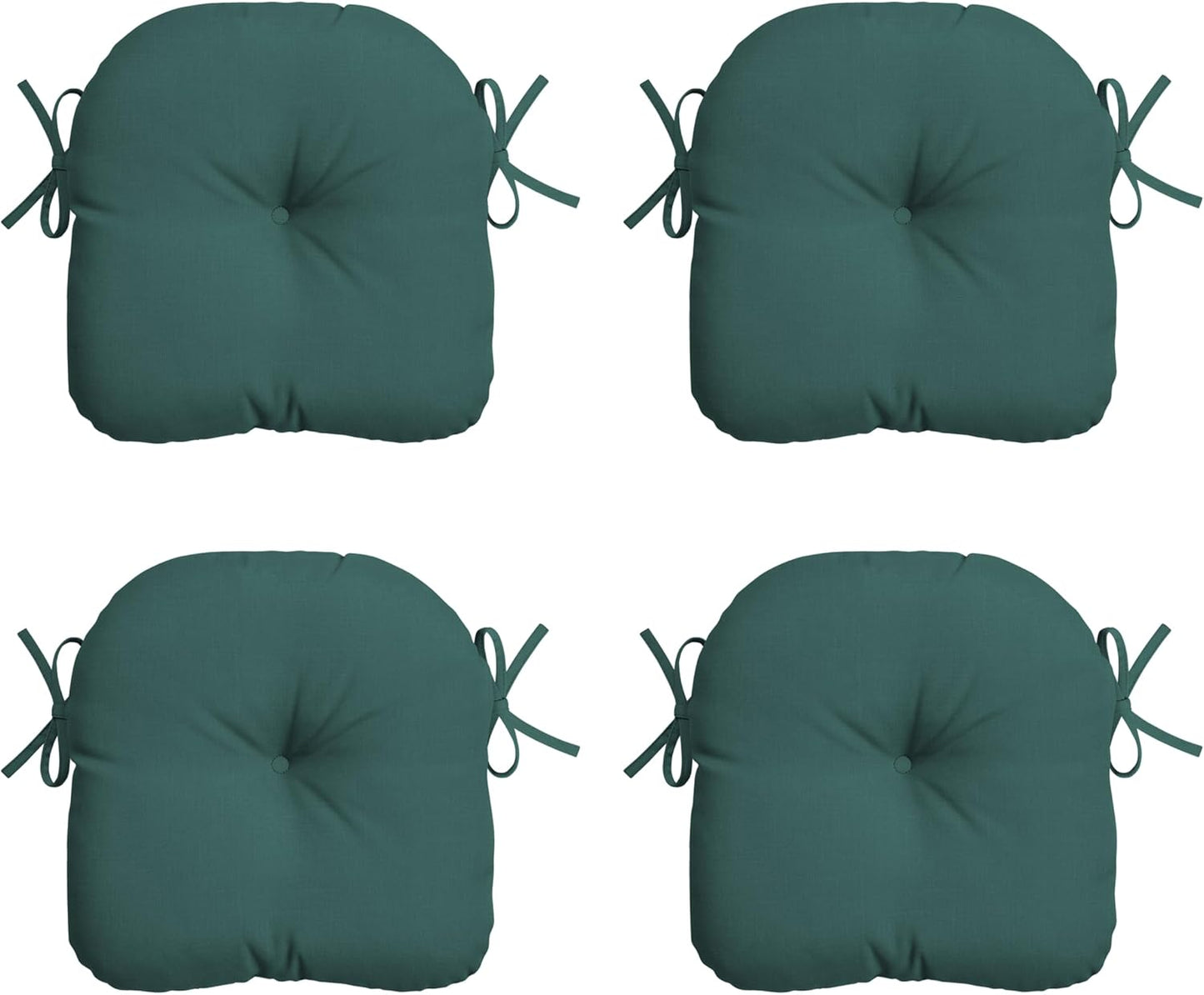 Set 4 cojines asiento bistró exterior 14.5x15pulg resistente
