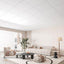 Azulejos techo PVC 24x24pulg 12 pzas color blanco