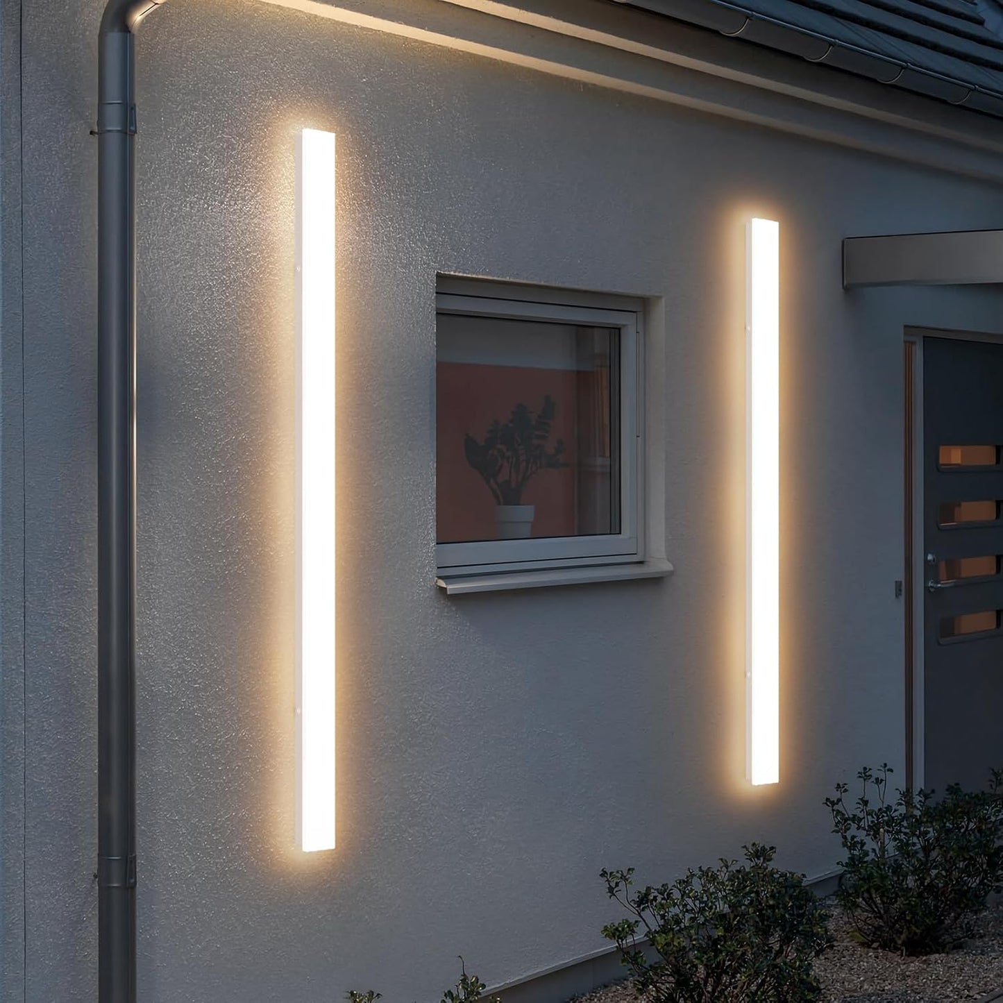 2 Luces pared exteriores 47.25pulg 3000K IP65 acrílicas