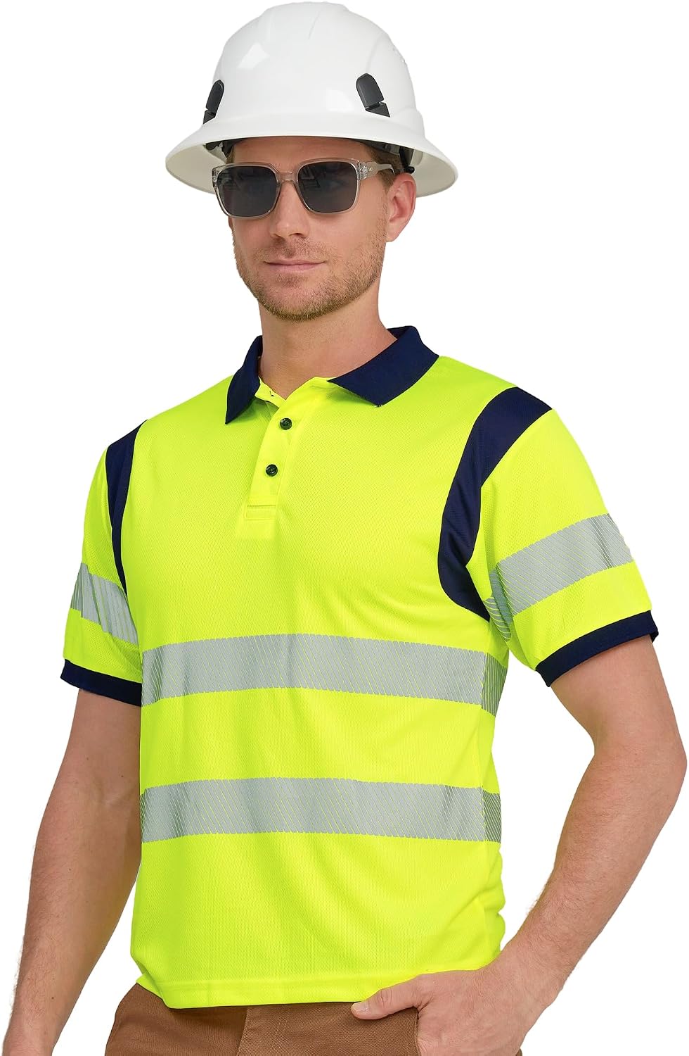Polos seguridad reflectantes alta visibilidad