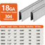 Grapas acero inox 304 3/4pulg corona estrecha 18GA