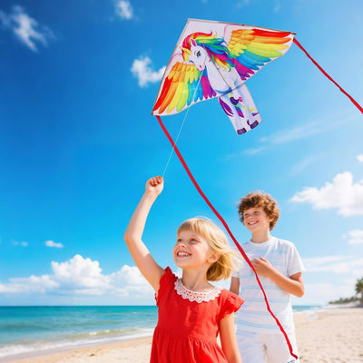 Kite para niños 4-8 años y adultos fáciles de volar playa