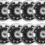 8 Ruedas patines 2.835pulg comp duradera negro