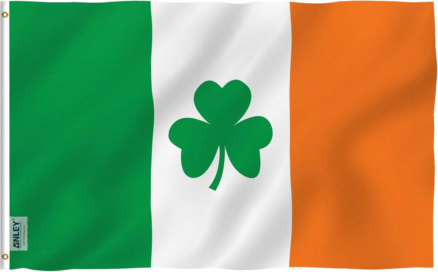Bandera Irlanda con Clavel Irlandés