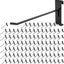 Ganchos rejilla 6pulg 50uds para pared negro