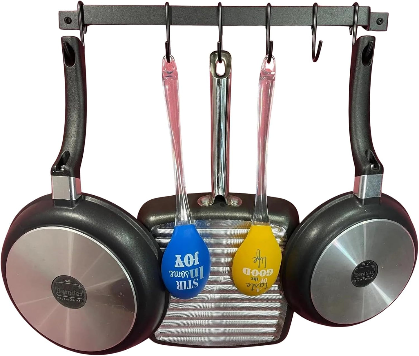 Estante Barra Negro para Cocina de 18"