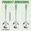 3 Cucharas Acero Inox Ranuradas 7.9x2pulg 9 Agujeros