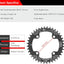 Cadena ancho estrecho 30T-52T para bicicleta MTB BMX