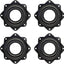 Pack 4 Tocadiscos Lazy Susan 2.8pulg Capacidad 100lb Negro