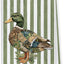 Toallas de cocina con pato mallard estampado floral, regalo para amantes de los patos, 16x24 pulgadas