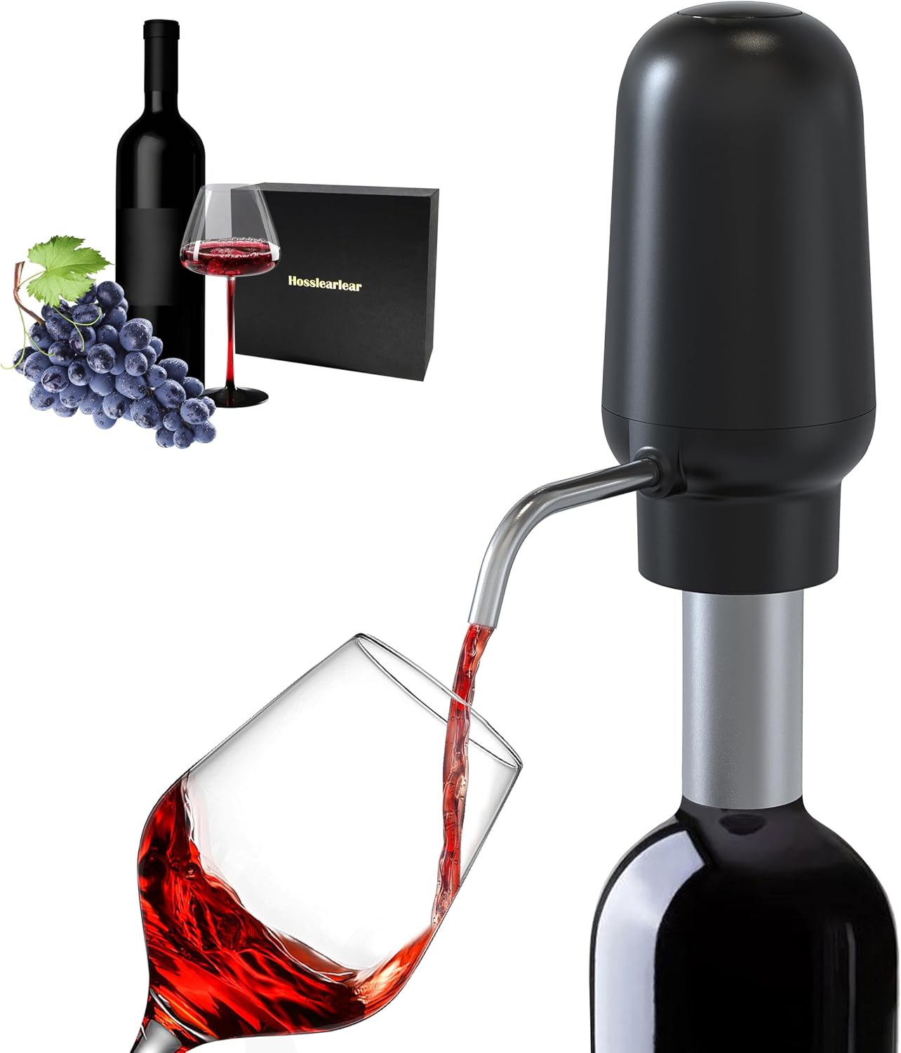 Aireador vino eléctrico USB-C 30 botellas carga seguro regalo