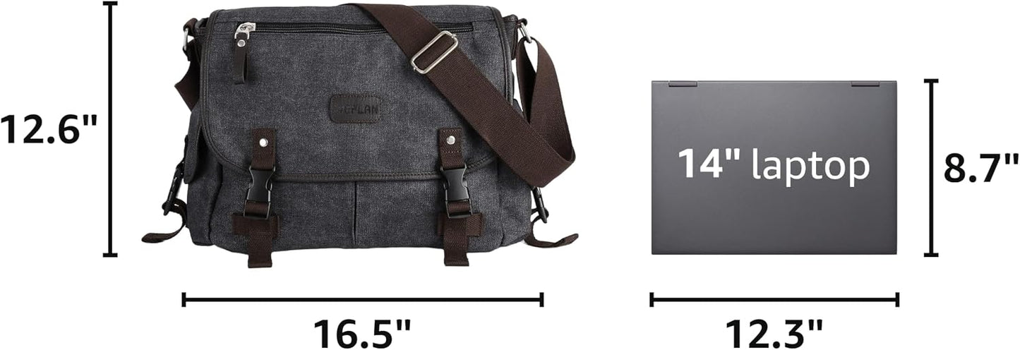 Bolso mensajero hombre impermeable satchel