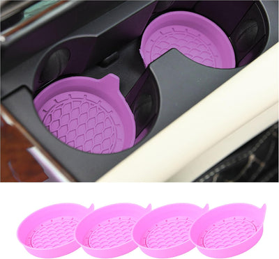 4 Pzas posavasos silicona antideslizante para coche