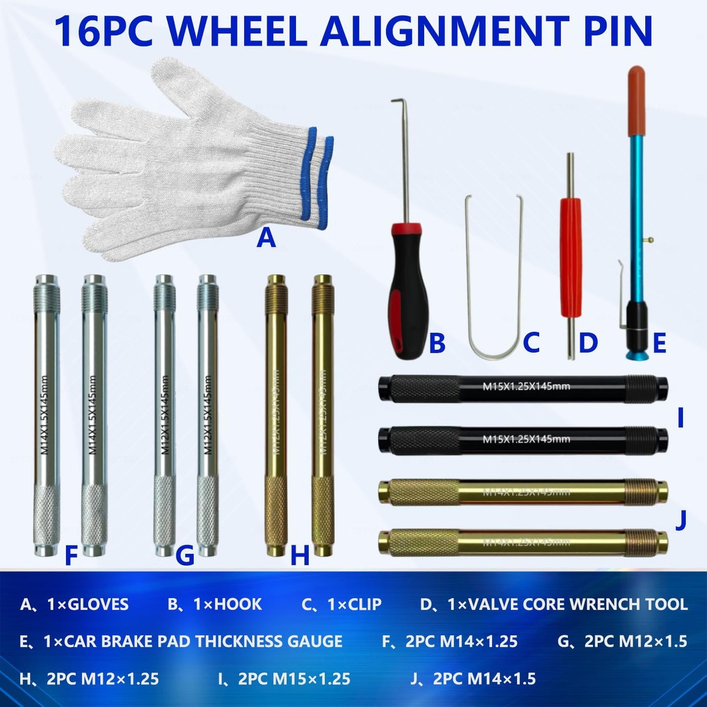 Pinza alineación rueda herramienta mecánico automotriz