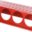 Soporte latas aerosol ranurado rojo