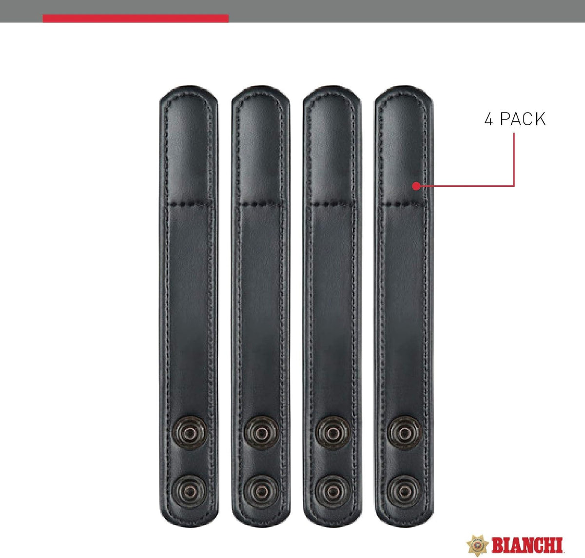 Soporte cinturón 1pulg pack 4 para cinturón 2.25pulg