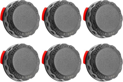6 Pzas Fundas AirTag TagVault Surface Gris