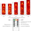 Set 5 velas LED acrílicas luces hadas estrella control remoto