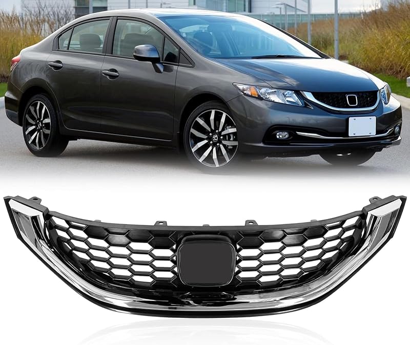 Rejilla delantera cromo moldeado para Honda Civic 4 puerta