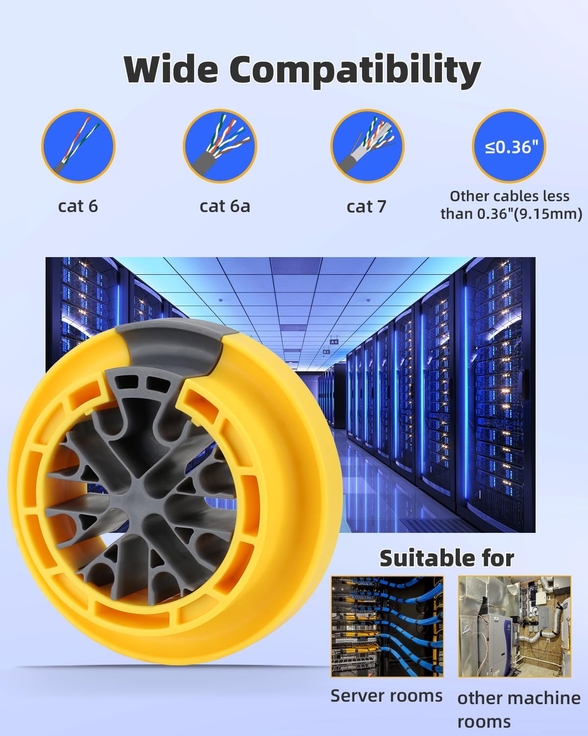 Peine alambre herramienta gestionar cables datos Ethernet