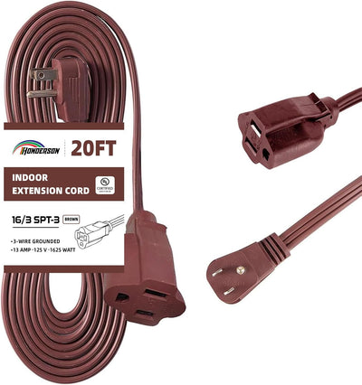 Cable extensión enchufe plano 20pies 16/3 SPT-3 13A