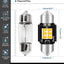 Set 4 bombillas LED DE3022 31mm luz cálida blanca puerta
