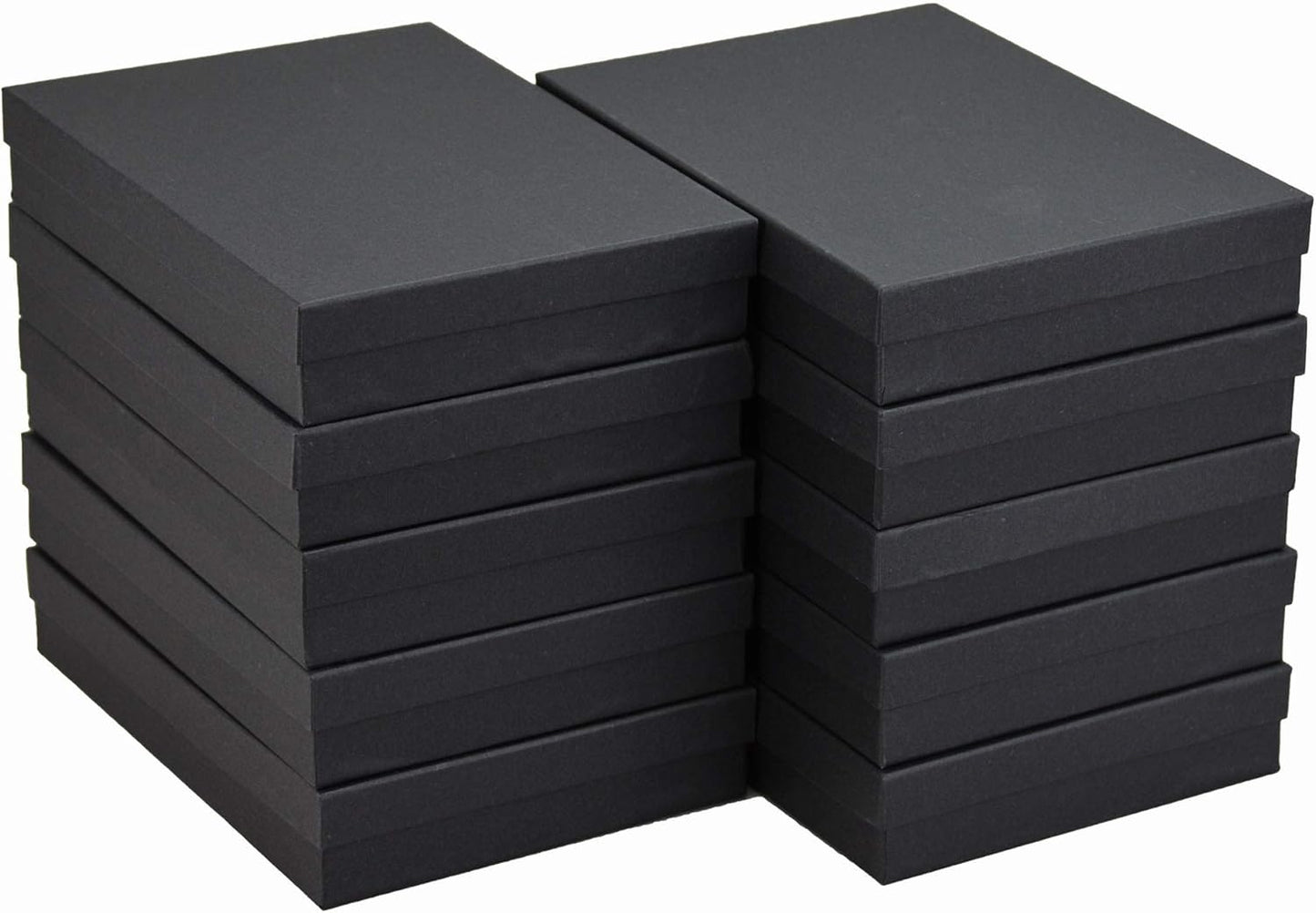 Joyeros algodón negro mate 7x5" set 10