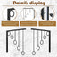 Estante pared ropa 5 anillos colgar 6 Uds