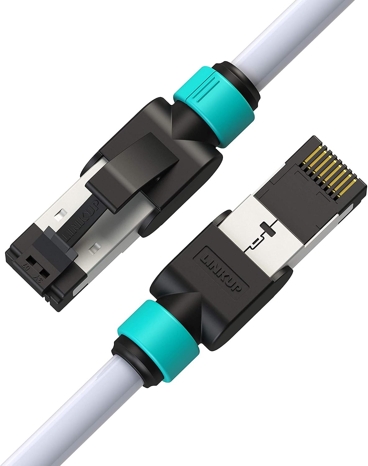 Cable Ethernet Cat7 20pies doble blindaje RJ45 S/FTP