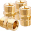 4 Adaptadores Manguera Lavadora M22-0.551pulg Latón
